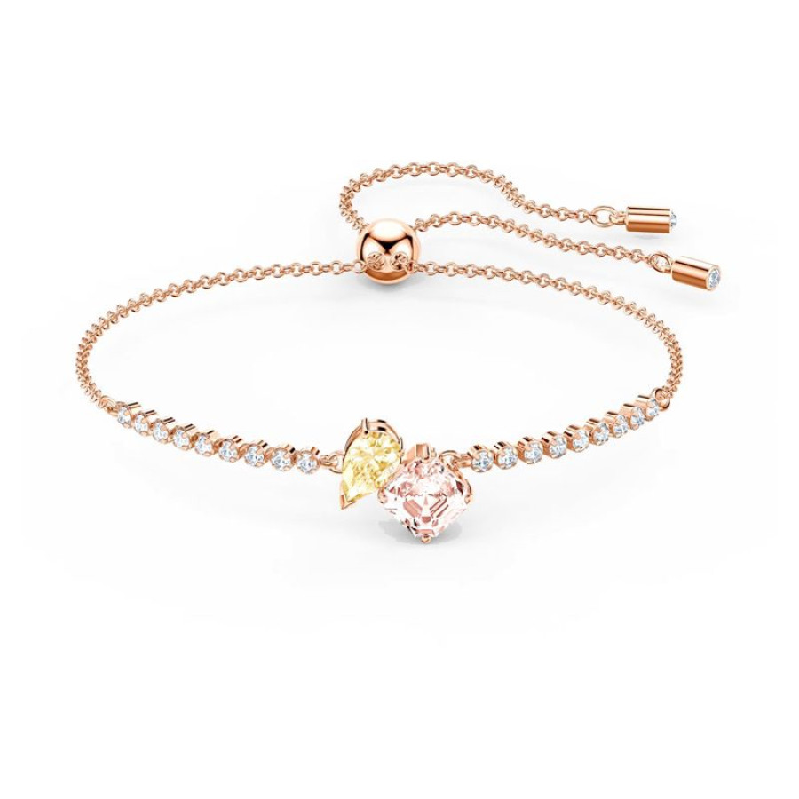 Monemel Rose Pembe Ayarlanabilir  Bileklik (Altın Kaplama)